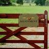 Customizable Vintage Metal Allotment Sign Flower Theme Entryway Wall Hanging Decor