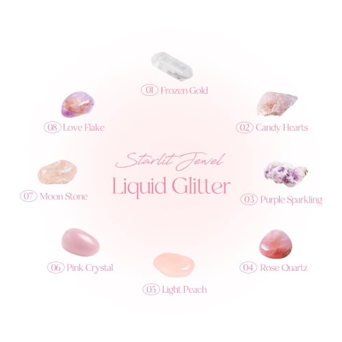 Official" Daisik Starlit Jewel Liquid Glitter Starlit Jewel Liquid Glitter 1.8g (#05 Light Peach)