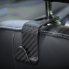 4PCS Car Hidden Seat Hook Multi-Purpose Carbon Fiber Texture Car Seat Back Creative Multi-function On-Board Hooks