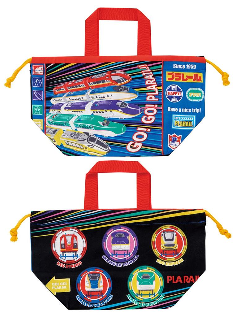 Skater Drawstring Lunch Made In Plarail Children's Bag, Japan, 25, Boys' KB7-A