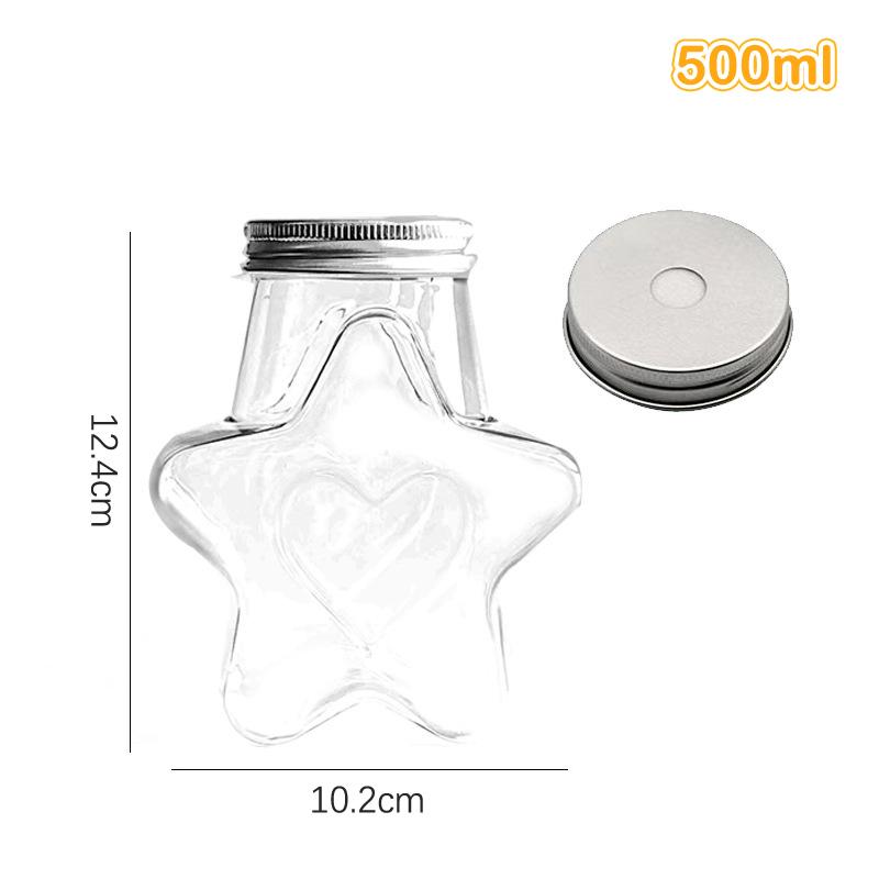 

Креативная пятиконечная звезда в форме бутылки для напитка, чашка чая, пятиугольная бутылка для напитка 12.6*10.9cm