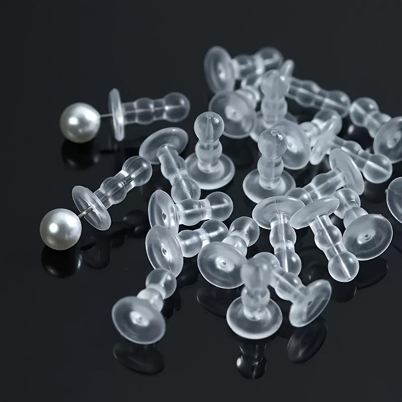 40Silicone earplug backing | Anti-puncture Full-coverage earplugs Transparent earrings Ideal for jewelry making Silicone material