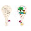 Blank Racket DIY Racket with Ball Wooden Wooden Racket DIY Paddle Ball with String  Toddlers