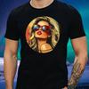 T-Shirt Herren Pin-Up mit Sonnenbrille Motiv Baumwolle Größe S bis 5XL