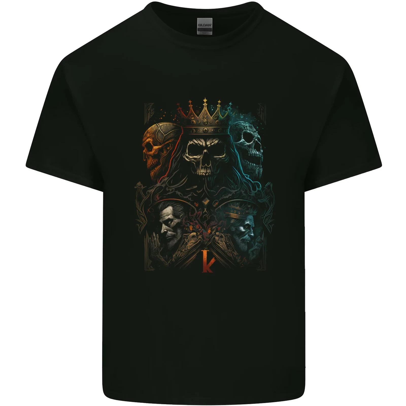 King of Kings Gothic Skull Heavy Metal Rock Kids T-Shirt Childrens M