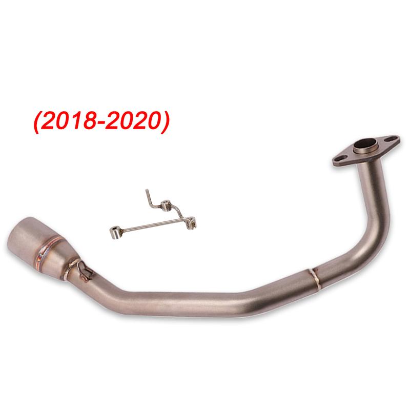 51mm Motorcycle Stainless Steel Exhaust Full System Middle Front Link Pipe Slip On For Honda PCX125 PCX150 PCX 125 2010 - 2020