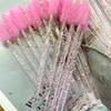 50pcs Disposable Crystal Eyelashes Brush Comb Eye Lashes Extension Mascara Wands Makeup Professional Makeup Beauty Tool