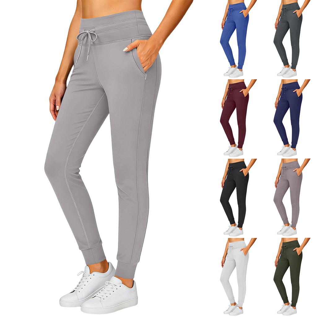 Women’s Jogger Sweatpants with Drawstring Waist and Side Pockets Athletic Fit Casual Lounge Pants for Daily Wear