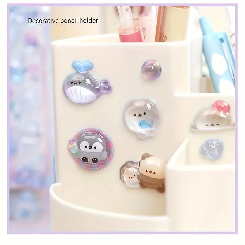 Arkusz naklejek 3D z tłoczeniem Kreskówkowe pieczywo Zwierzęta Naklejki rzemieślnicze do scrapbookingu Albumy DIY Plastik Półbłyszczący