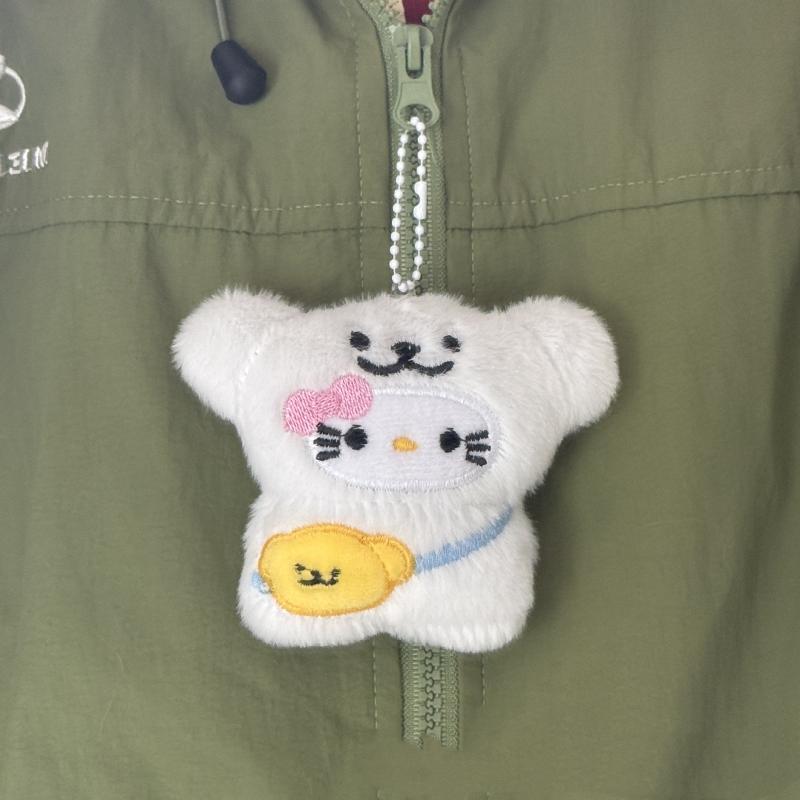 Niedliche Cartoon Kopfhülle Kätzchen Puppe Anhänger Plüsch Schlüsselanhänger Ornament Katze Stoffpuppe Schlüsselring Rucksack Tasche Dekoration Kindergeschenke