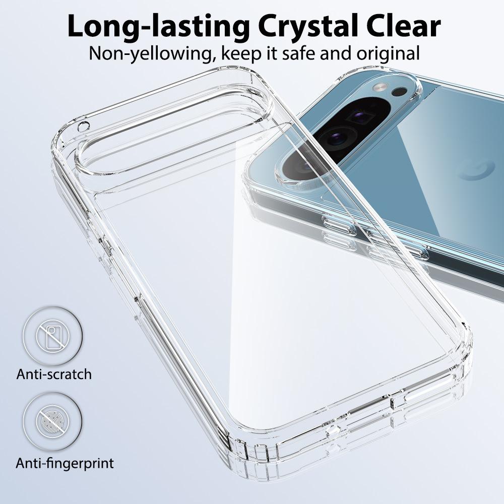 

Для Pixel10pro XL Чехол-книжка 2-в-1 Прозрачный Устойчивый к царапинам и падениям Чехол для телефона 9a Pixel 9 / 9 Pro