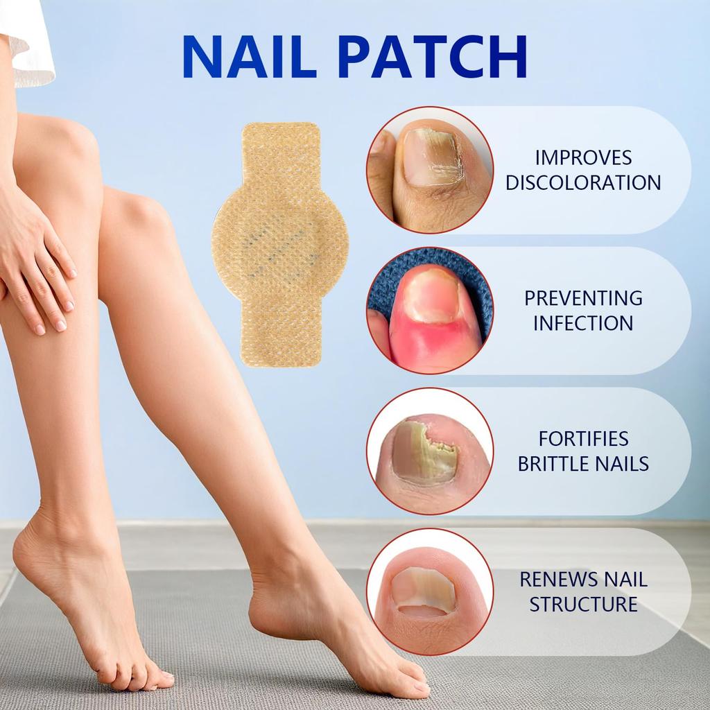Waterproof Nail Repair Patch Toenail Fungus Patch Nail Ingrown Correction Stickers for Discolored or Damaged Nail Foot Care Tool