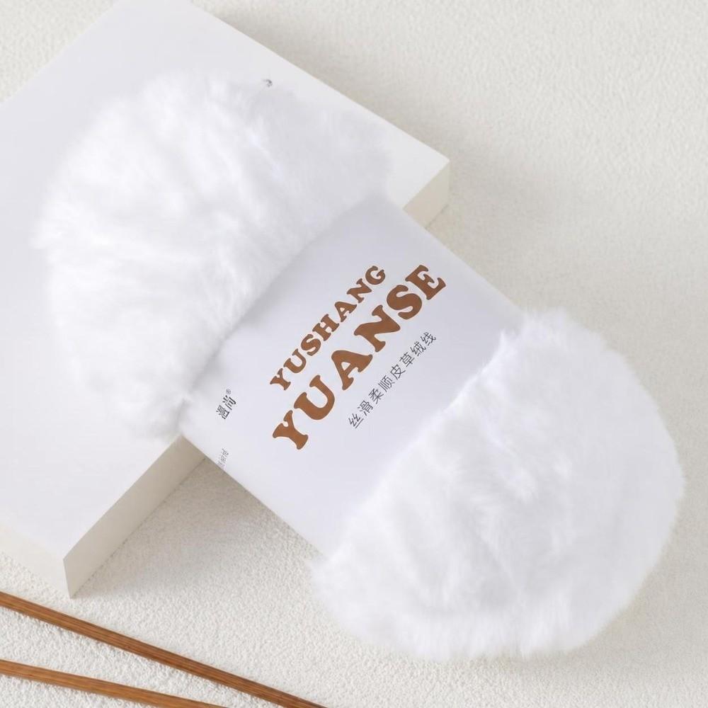 100G/Ball Solid Color Faux Fur Yarn Soft Plush Mink Wool Yarn  Hat Scarf Making