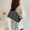 Chic And Minimalist Womens Shoulder Bag With Spacious Interior And Trendy Look