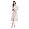 Xiangying Women's French Style Lace V-Neck Crochet Dress