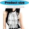 White Lace False Collar and Cuffs Sleeves for Women Girl, High Neck Ruffle Collar Decorative Accessory for Costume Styling, Stage Show Layering