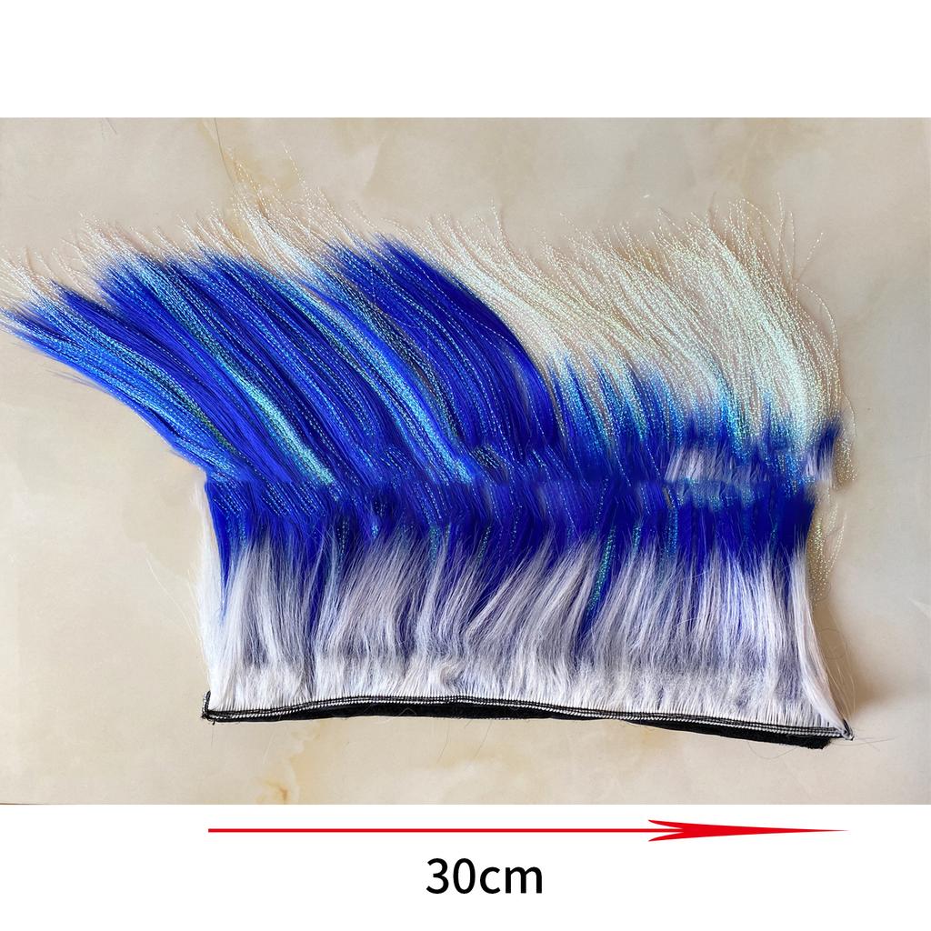 Perucă Cască Mohawk Decorații pentru Cască de Motocicletă Peruci Cockscomb Motocross Full Face Off Road Cască Decoratări Pastă pentru Autocolant de păr