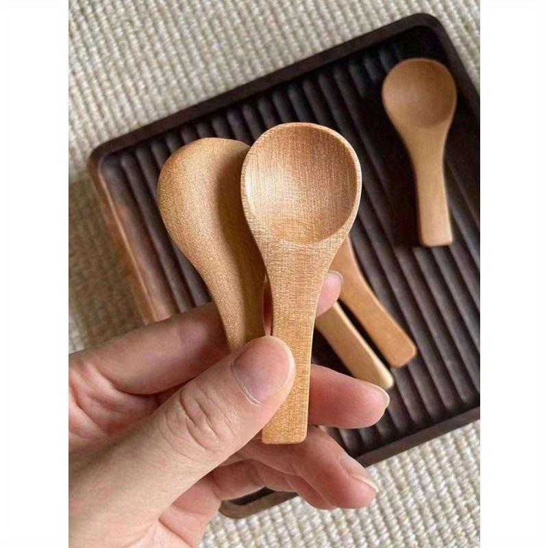 1pcs Wooden Long Handle Spoons For Eating Soup, Coffee, Honey, Jam And Other Condiments