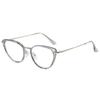 Ins Cat Eye Presbyopia Glasses Cold Tea Color HD Anti Blue Light Glasses Frame Advanced Plain Whitening Glasses