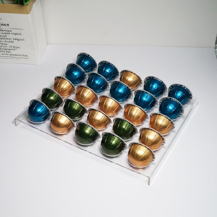 Clear Acrylic Coffee Pods Rack Coffee Pods Stand Coffee Pods Shelf Acrylic Coffee Pods Holder Suitable for Coffee Pods