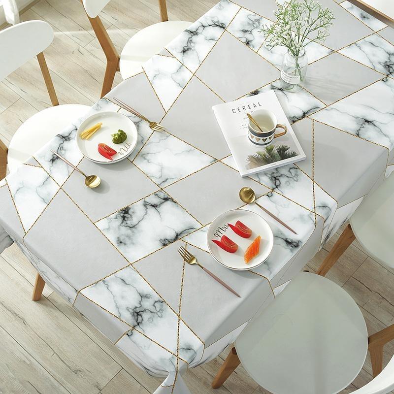 New Printe Rectangle Round Table Cloths Waterproof  Plastic PVC Oilproof Tablecloths Table Cover Home Decor Christmas Tablecloth