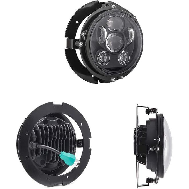 7 Inch Round Headlight Motorcycle Mounting Bracket Ring Mount Brackets For Motorcycle (Black)