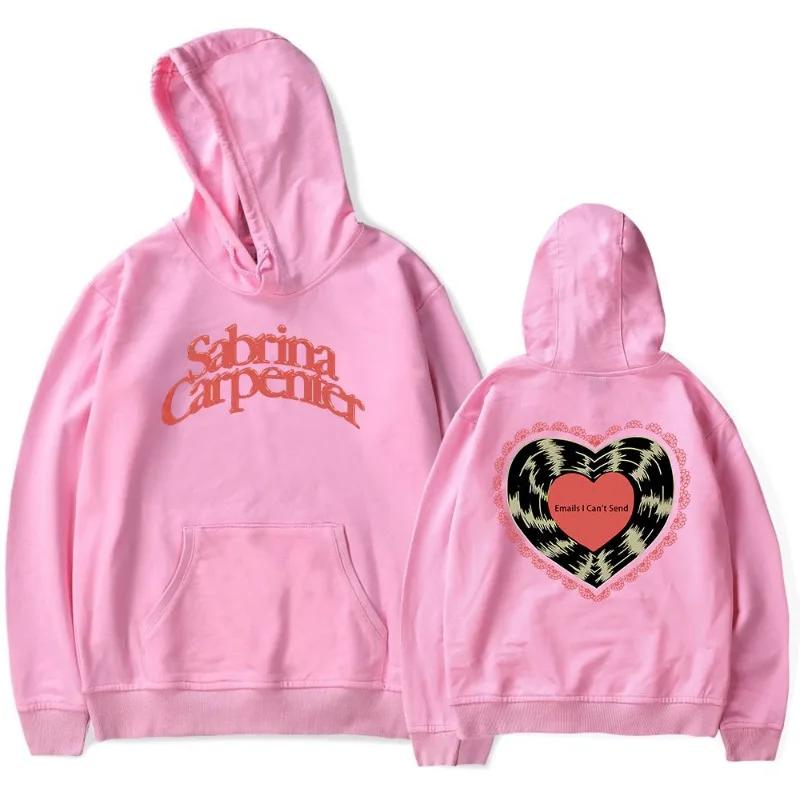Sabrina Carpenter Logo Hoodies Men's Hoodie Vintage Unisex Pullover Men Vintage Graphic Hoody Tops Oversize Clothing