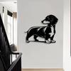 1pc Dachshund Metal Wall Art Sculpture, Modern Iron Dog Statue for Garden Fence Home Decor, Weatherproof Cute Pet Lovers Gift Christmas Easter