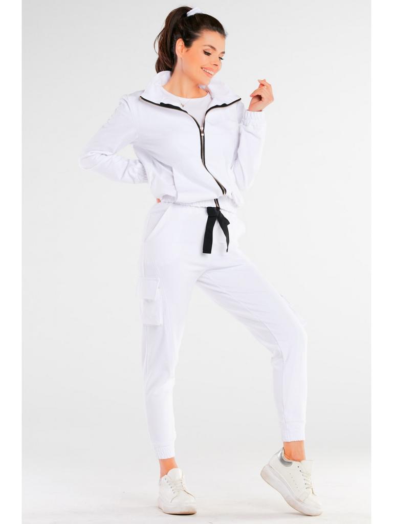 Cargo Sweatpants, White L/XL