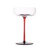 2/1Pcs 220ml Crystal Red Black Cocktail Glass Champagne Goblet Creative Personality Martini Wine Glasses Wedding Cup Party Gifts