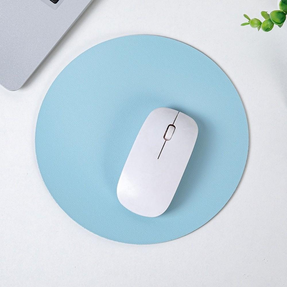 Solid Color Mouse Mat Waterproof Computer Mouse Pad Office Desk Leather Mouse Pad