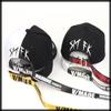 Hat Cap Star Peace Cool Sports Casual Monotone CZ525 Black [White Fang] Men's Women's (Two-tone Belt)