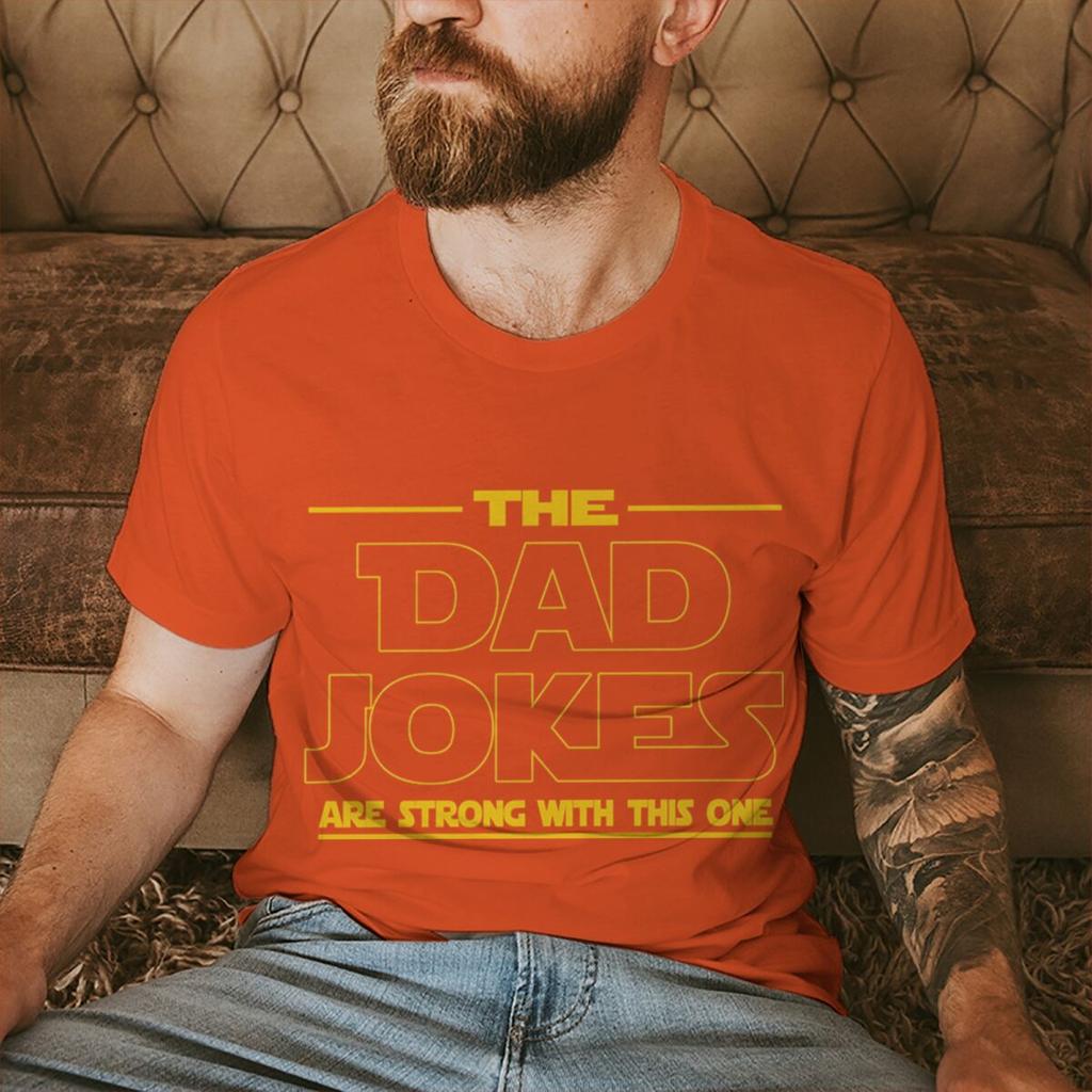 Retro Comfort The Dad Jokes Tshirt Fathers Day Shirt Funny Daddy Tees Papa Birthday Gift Cool Dad Crewneck Unisex Tshirts