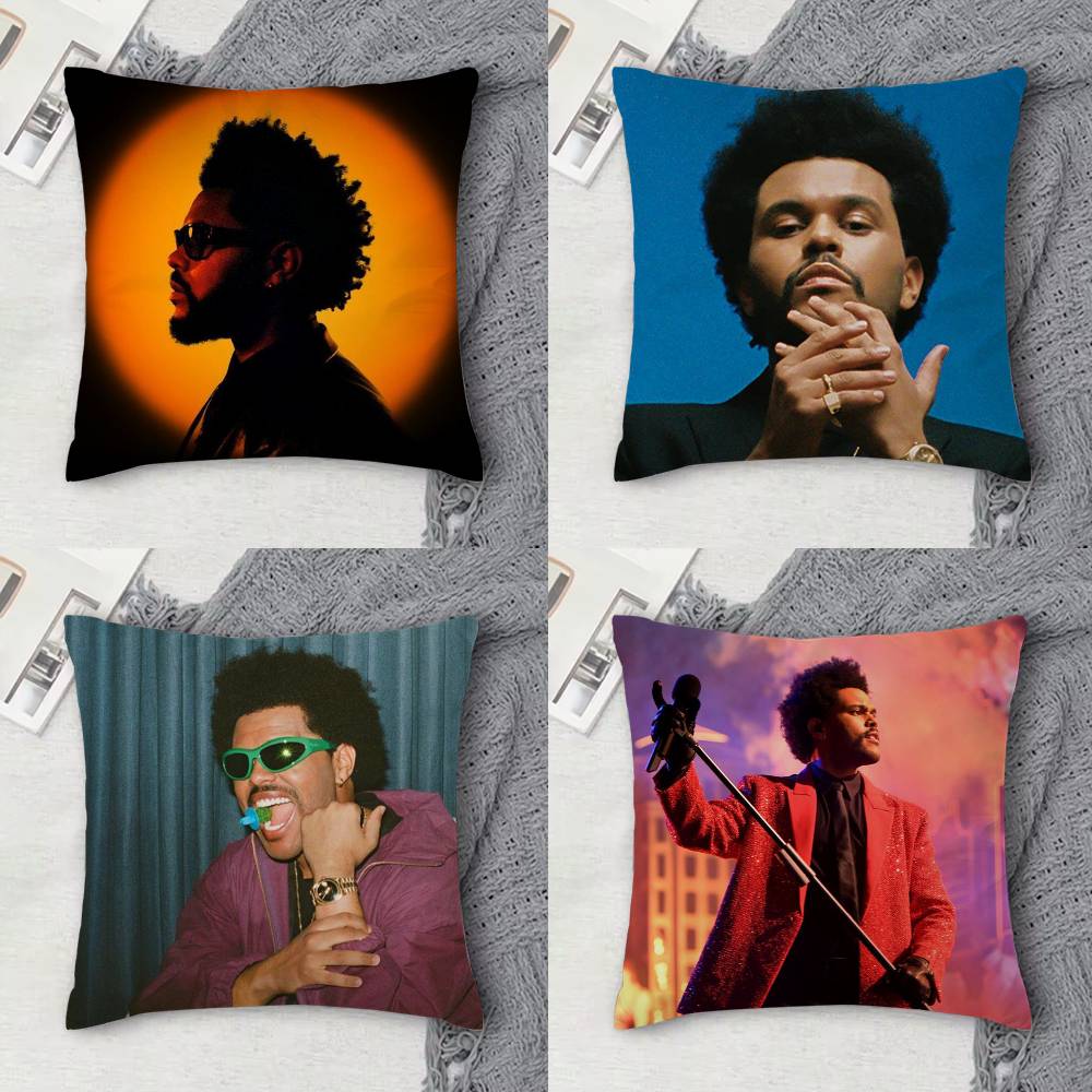 TThe weeknd Doublesided Printed Square Decorative Cushion Cover for Sofa Living Room Home Decor