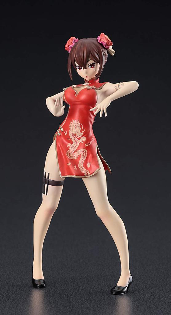 Hasegawa Egg Girls Collection Haku Linfa Unpainted Resin Kit SP450 1/12 No.07 (Chinese Dress)