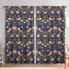 2pcs of Ethnic Style Flower and Bird Patterned Curtains   Shade and Privacy Protection   Suitable for Decorating Various Rooms