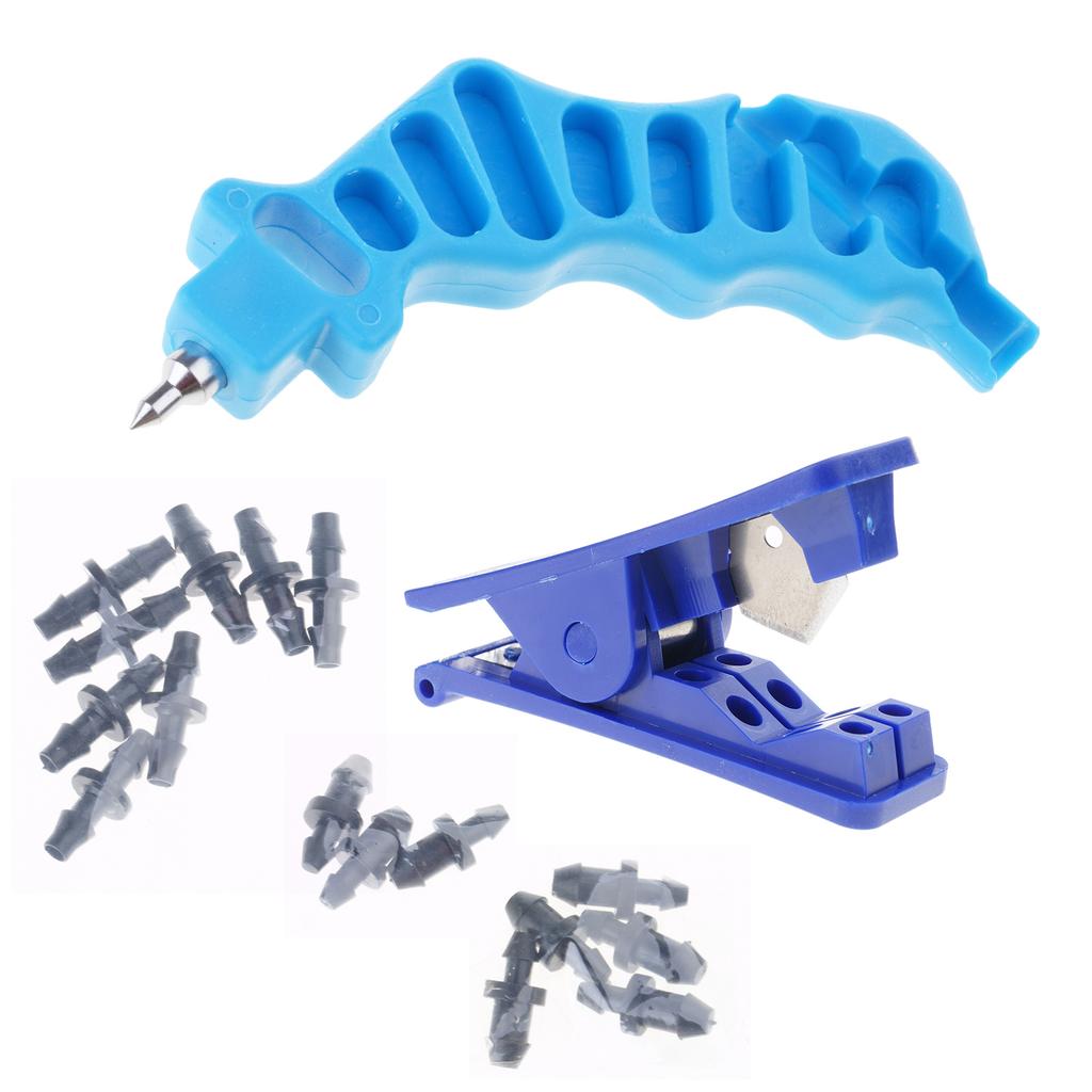 2 In 1 Drip Irrigation Hole Puncher And Cutter For Efficient Pipe Installation With 115pcs Plugs Hole Puncher