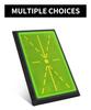 Golf Swing Practice Mat with Ball Trajectory Tracking for Indoor/Outdoor Use