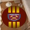 Football Club Emblem Round Rug for Livingroom,Bedroom, Palyroom, Chair Rug, Area rug, Circle Carpet, Large Size Fan Christmas gift
