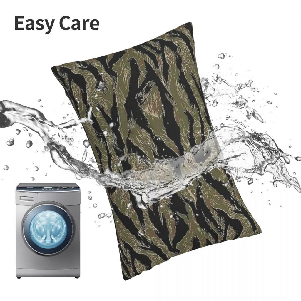 US Army Camouflage Tiger Stripe Rectangle Pillowcase Cushion Cover Decor Bedroom Bed Home Comfort Throw Pillow