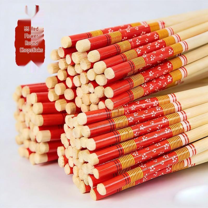 Yicang Blue & White Porcelain Style Individually Wrapped Bamboo Chopsticks