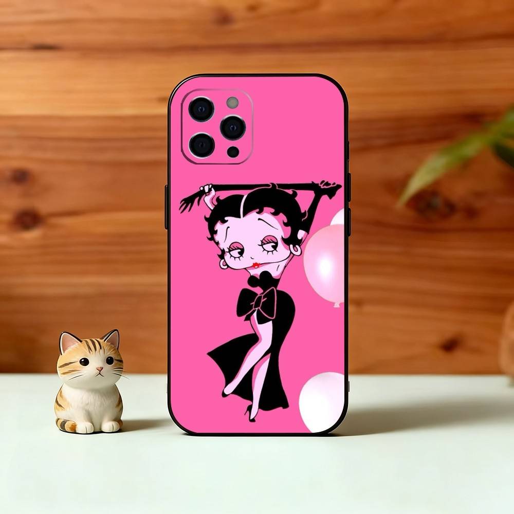 Be-Tty Boo-P Phone Case Silicone Soft For IPhone 17 16 15 14 13 12 11 X XR Plus Pro Max Plus