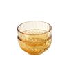 VISIONS Amber High Borosilicate Glass Bowl Set (2-Piece, 4.5-inch)