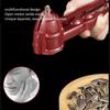 Nutcracker Tool Aluminum Multifunction Red Cup Shaped Nut Opener for Walnut Nuts Chestnut Melon Seeds
