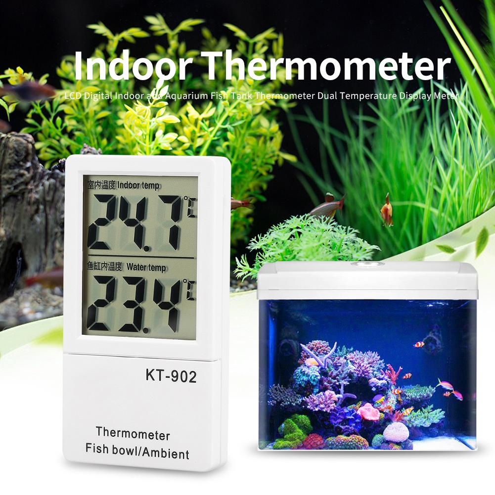 LCD Digitales Innen- und Aquarium-Thermometer mit Dual-Temperaturanzeige