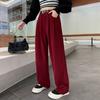 Women's Pant Solid Color Long Straight Loose Casual Wide Leg Pants