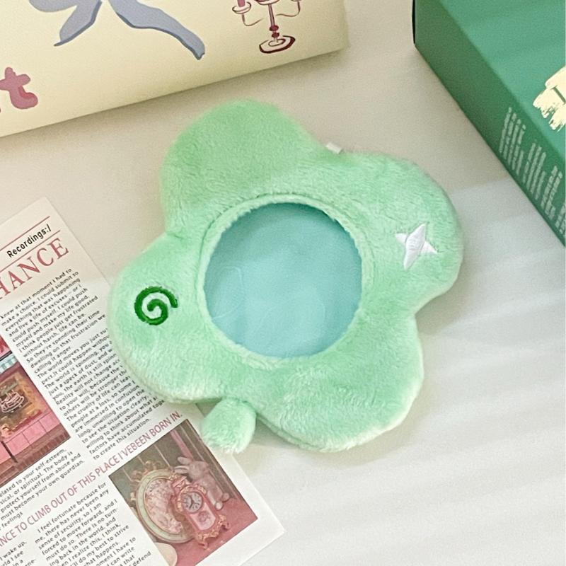 Porta-Cartões Pelúcia Anime Desenho Animado Armazenamento de Emblemas Estojo Protetor Novo Mini Chaveiro Bolsa Pequena Porta-Cartões Fotográficos Presente