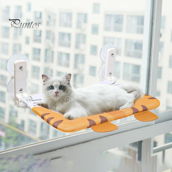 

Кошачий гамак на окне, складная кровать с прочными присосками, мультяшный беспроводной гамак для кошек, комнатная кровать для кошек S Tiger