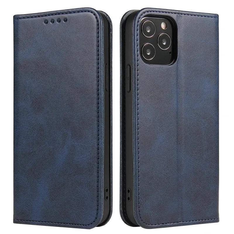 Magnetic Case for Coque iPhone 17 16 14 12 15 Pro Max Case for Funda iPhone 11 13 X XR SE Luxury Leather Flip Cover