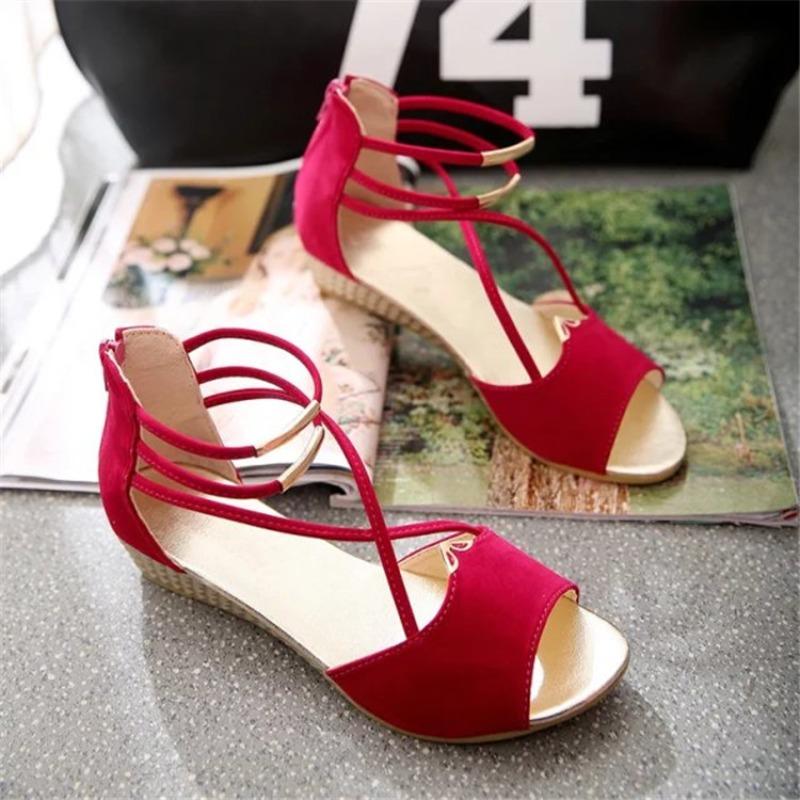 Shoes for Women Summer Fashion Platform Wedges Sandals Casual Beach Shoes Peep Toe Non-slip Sandalias Mujer Women Shoes